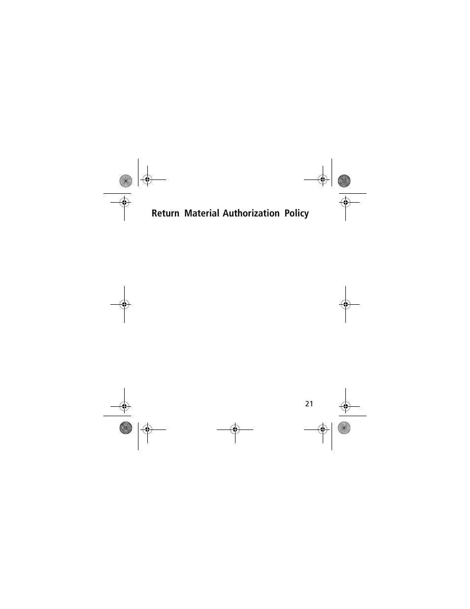 Return material authorization policy | Power Bright XR750-12 User Manual | Page 22 / 23
