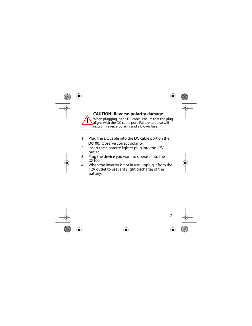 Power Bright DX100-12 User Manual | Page 9 / 23