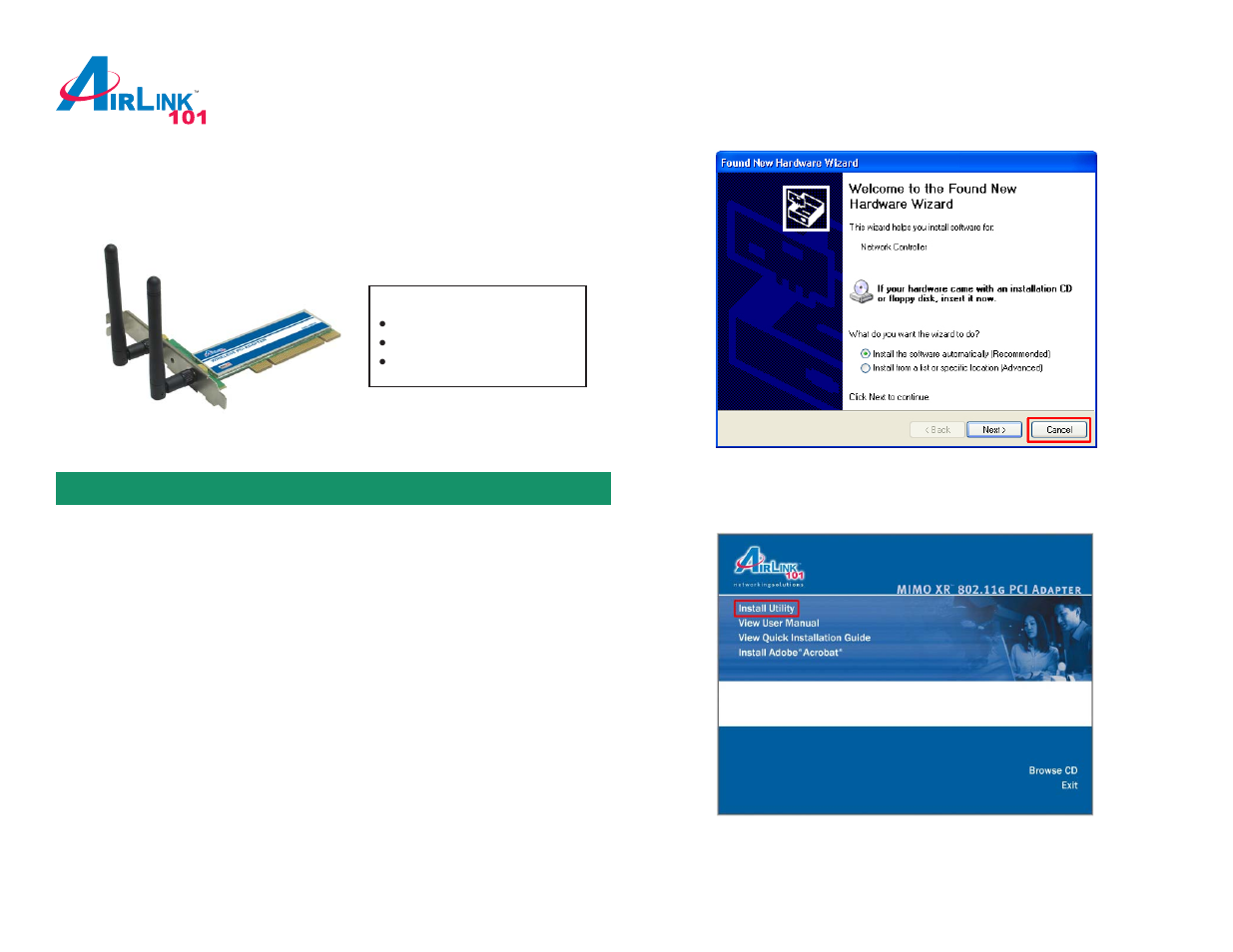 Airlink101 MIMO XR AWLH5026 User Manual | 4 pages