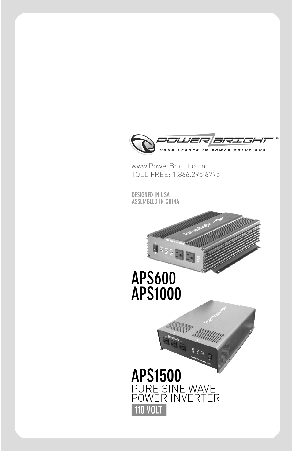 Power Bright APS1500 User Manual | Page 8 / 8