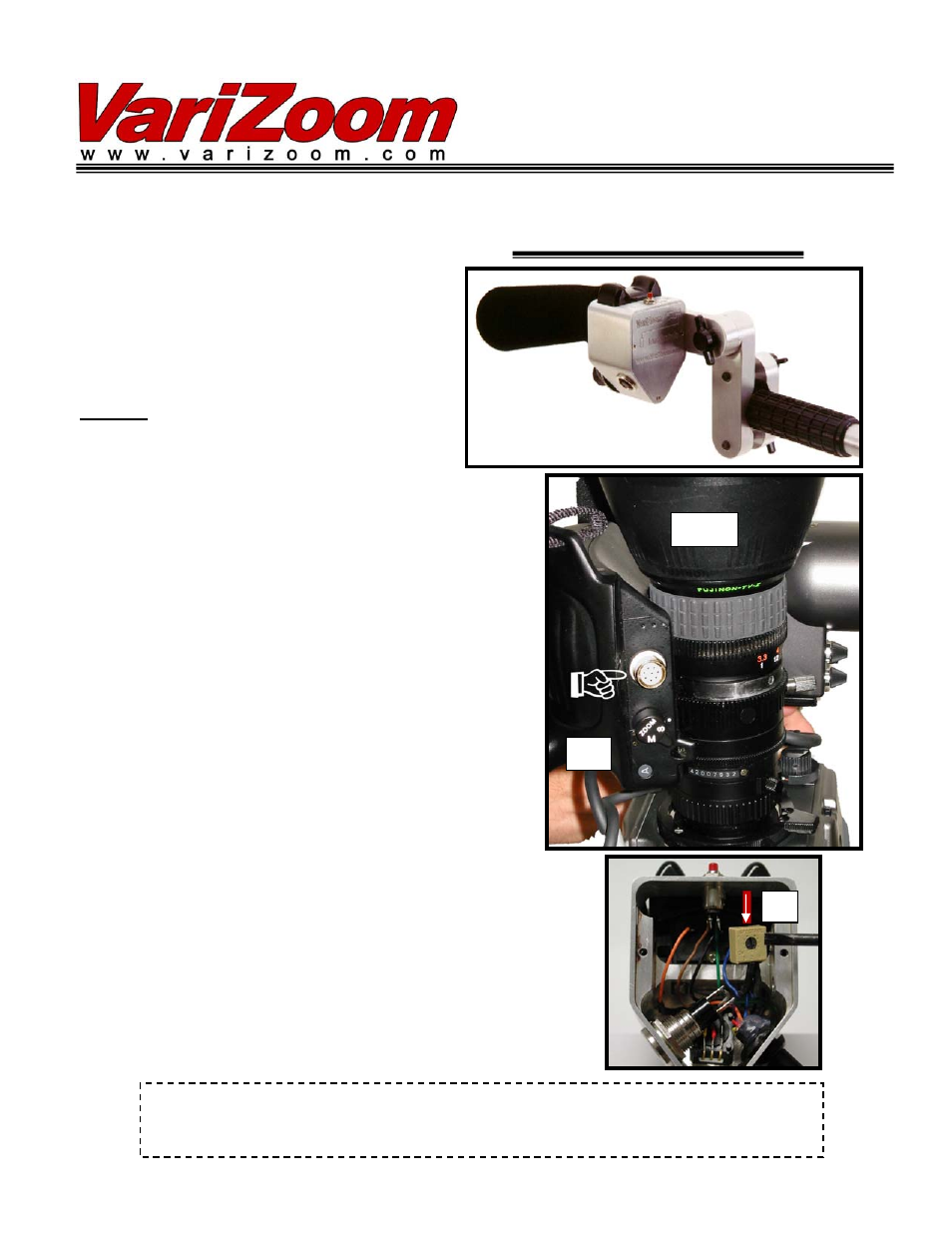 VariZoom VZSPGF12 User Manual | 1 page