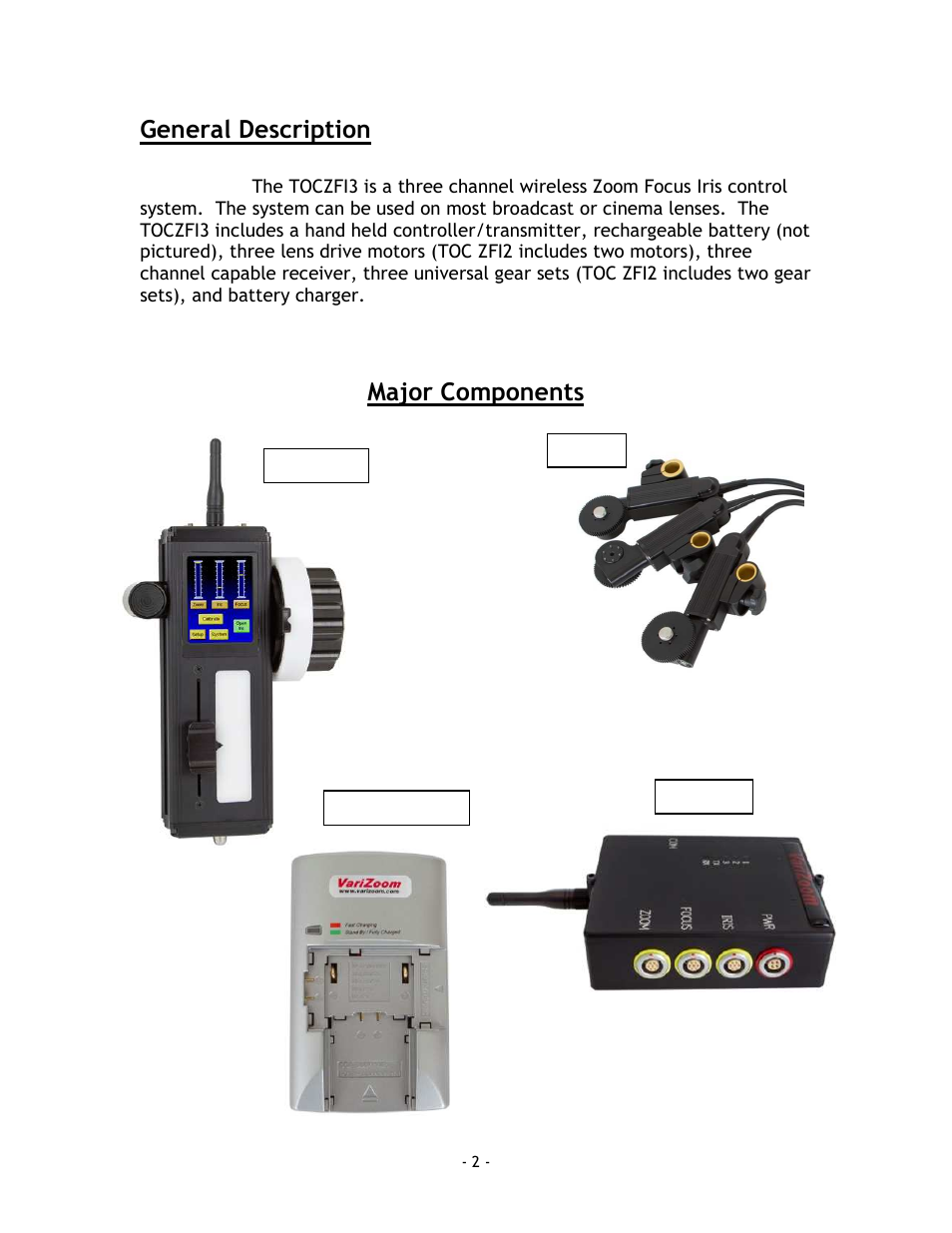 VariZoom VZTOC-ZFi3 User Manual | Page 2 / 12