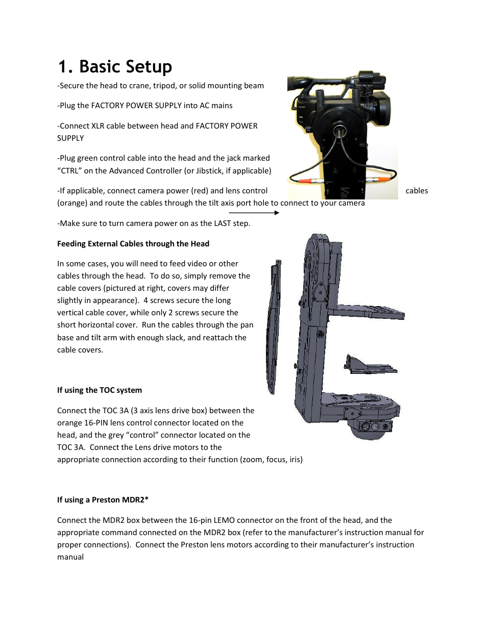 Basic setup | VariZoom VZCINEMAPRO-JR-K5 User Manual | Page 4 / 16