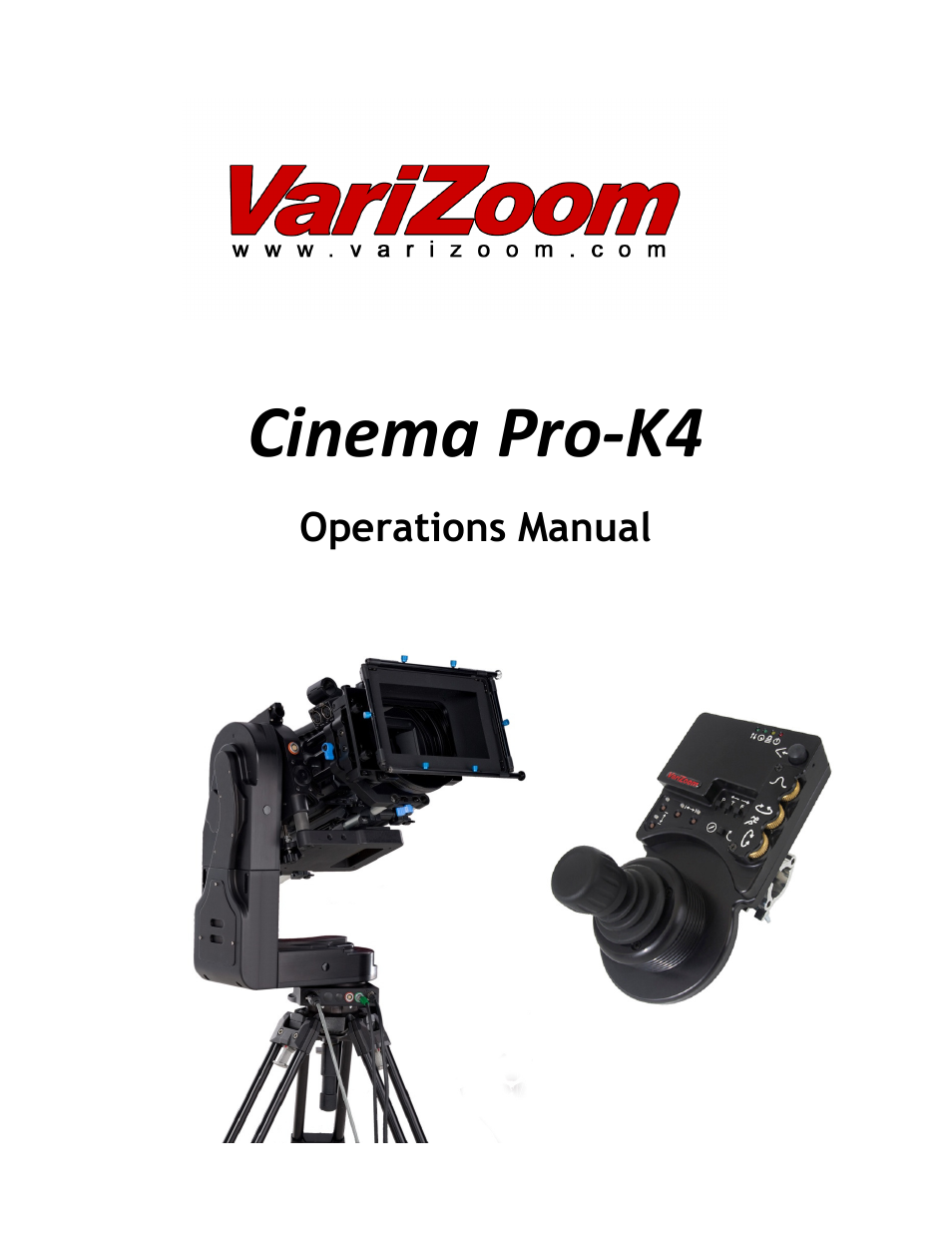 VariZoom VZCINEMAPRO-K4 User Manual | 19 pages