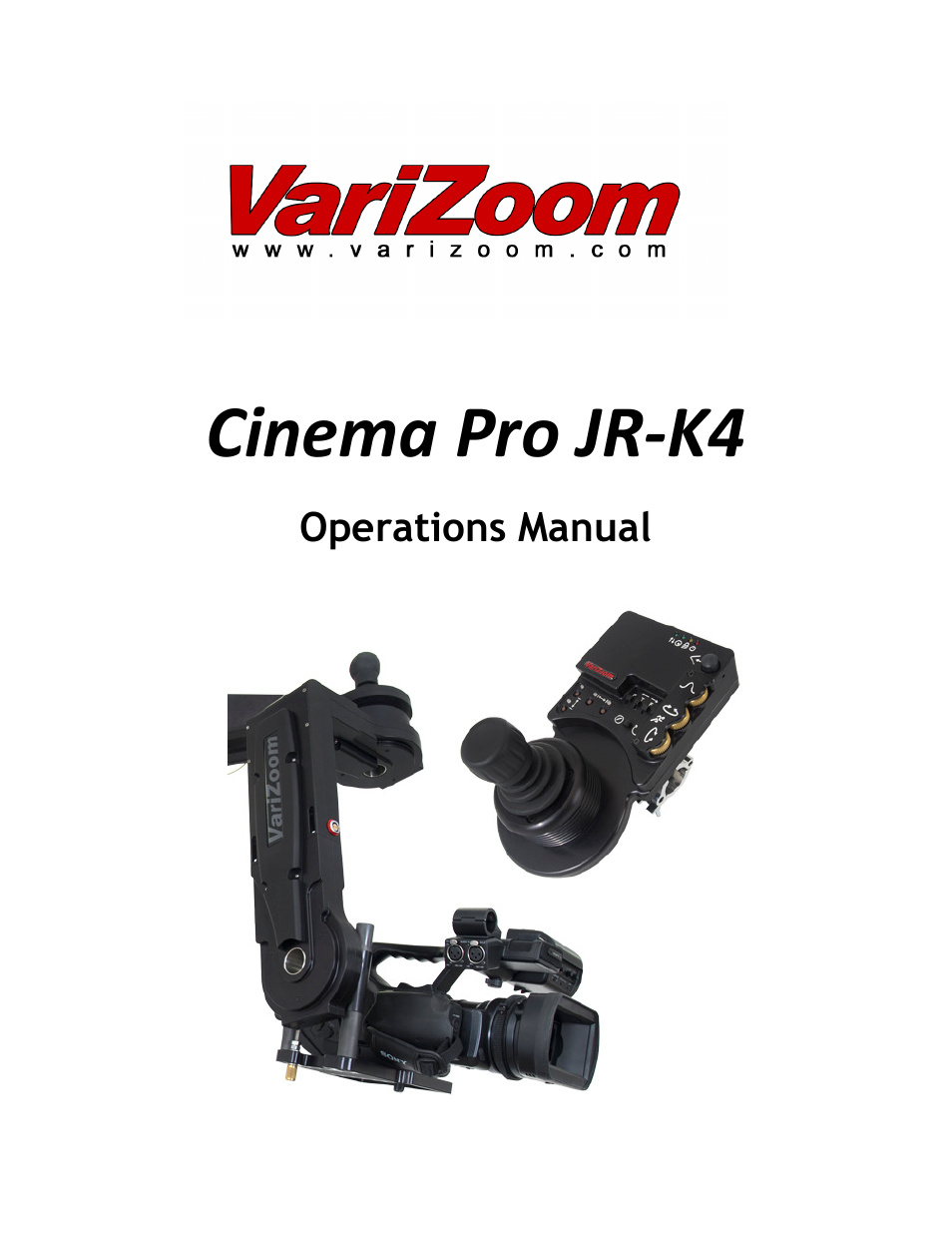 VariZoom VZCINEMAPRO-JR-K4 User Manual | 18 pages