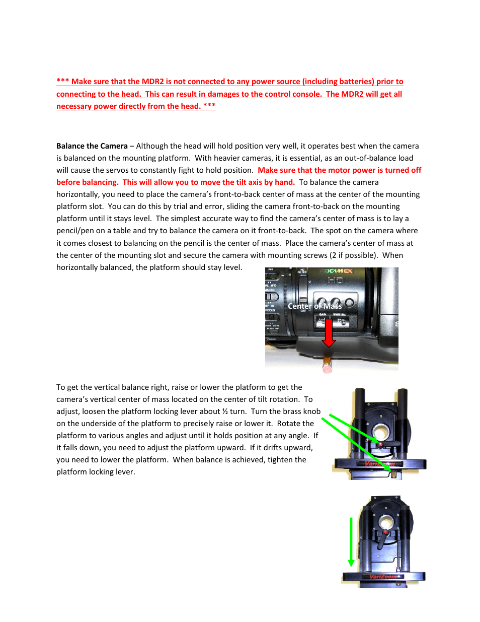 VariZoom VZCINEMAPRO-JR-K4 User Manual | Page 5 / 18