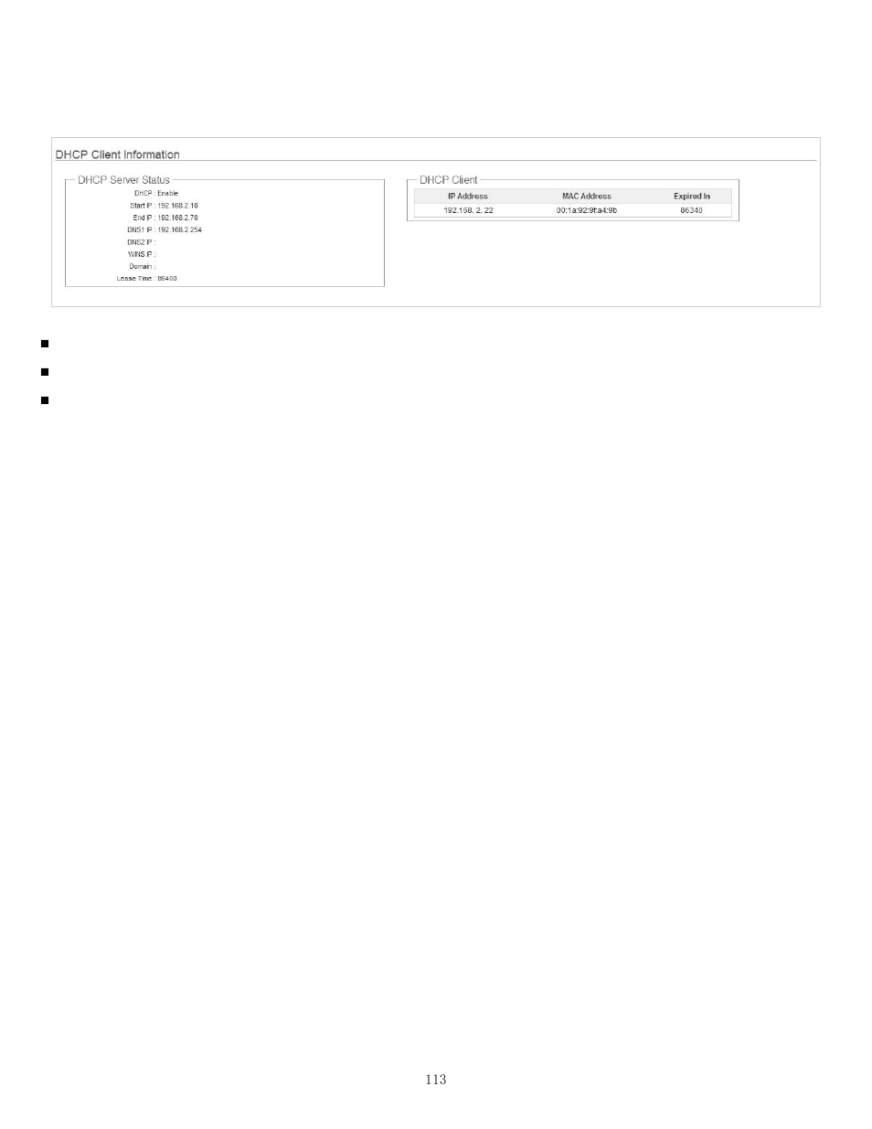 2 dhcp clients | Airlink101 APO1010 User Manual | Page 118 / 168
