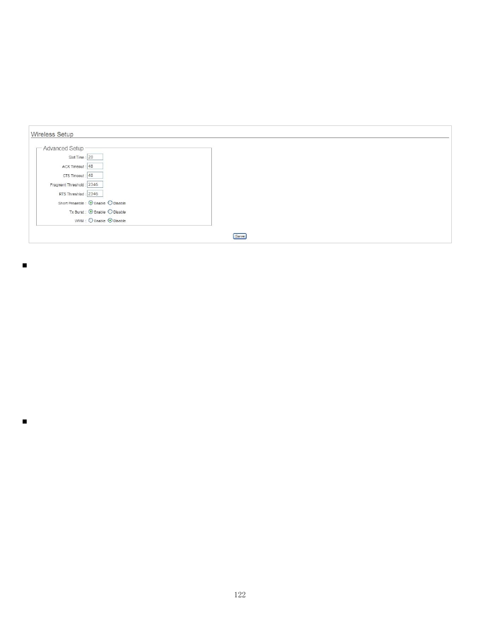 2 wireless advanced setup | Airlink101 APO1010 User Manual | Page 127 / 168
