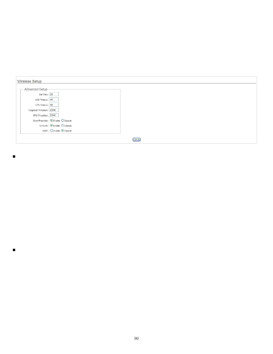 2 wireless advanced setup | Airlink101 APO1010 User Manual | Page 95 / 168