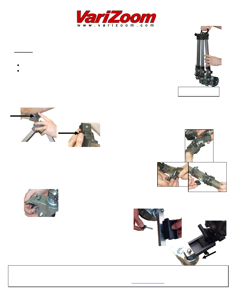 VariZoom VZD50 User Manual | 1 page