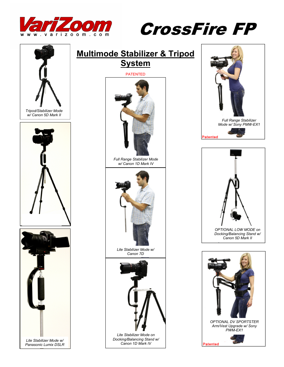 VariZoom VZCROSSFIRE-FP User Manual | 8 pages