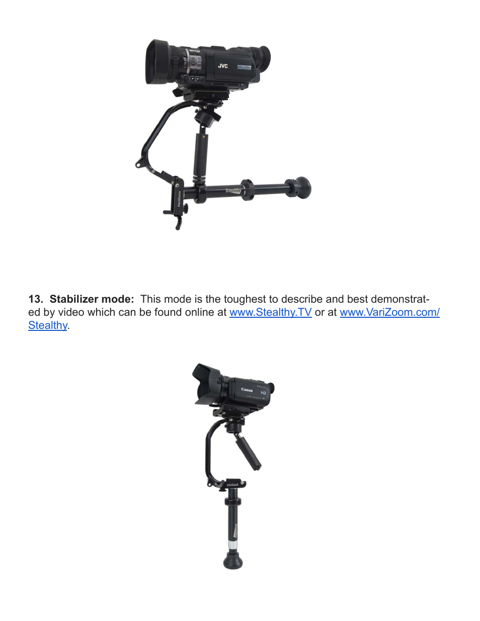 VariZoom STEALTHYPRO User Manual | Page 10 / 11