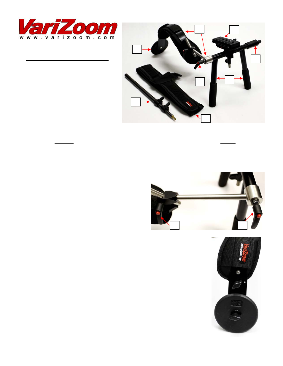 VariZoom VZDVMEDIARIG User Manual | 2 pages