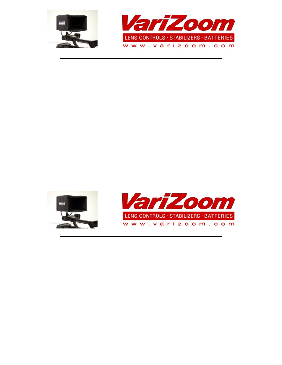 VariZoom VZHD7 User Manual | 1 page