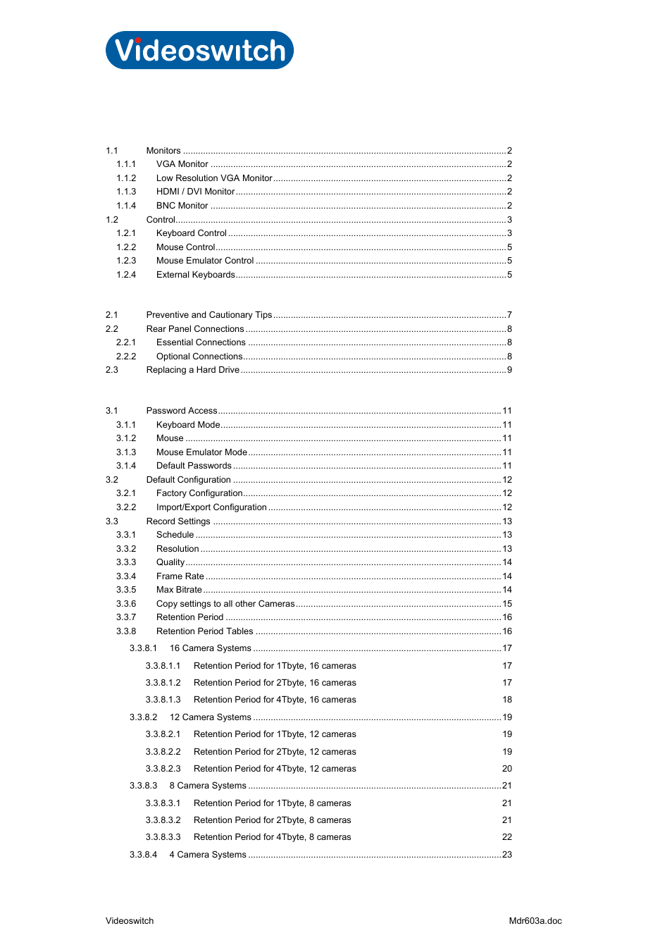Getting started, Installation, Commissioning | Vi-r4000 series | Videoswitch Vi-R3000 Series User Manual | Page 3 / 48
