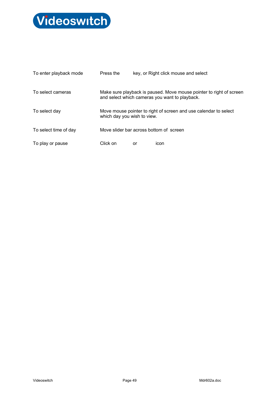 3 play, Vi-r4000 series | Videoswitch Vi-R4000 Series User Manual | Page 55 / 67