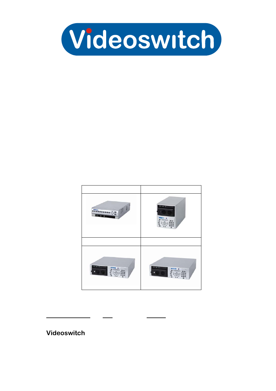 Videoswitch Vi-M series User Manual | 59 pages