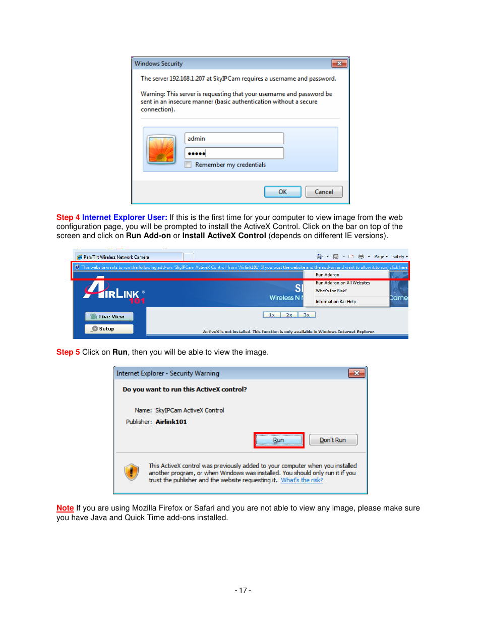 Airlink101 AICN1747W User Manual | Page 18 / 74
