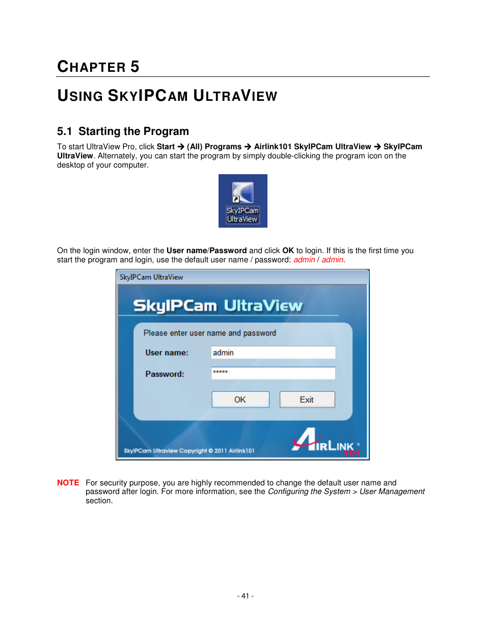 Hapter, Sing, Ltra | Airlink101 AICN1747W User Manual | Page 42 / 74