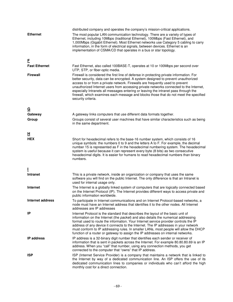 Airlink101 AICN1747W User Manual | Page 70 / 74
