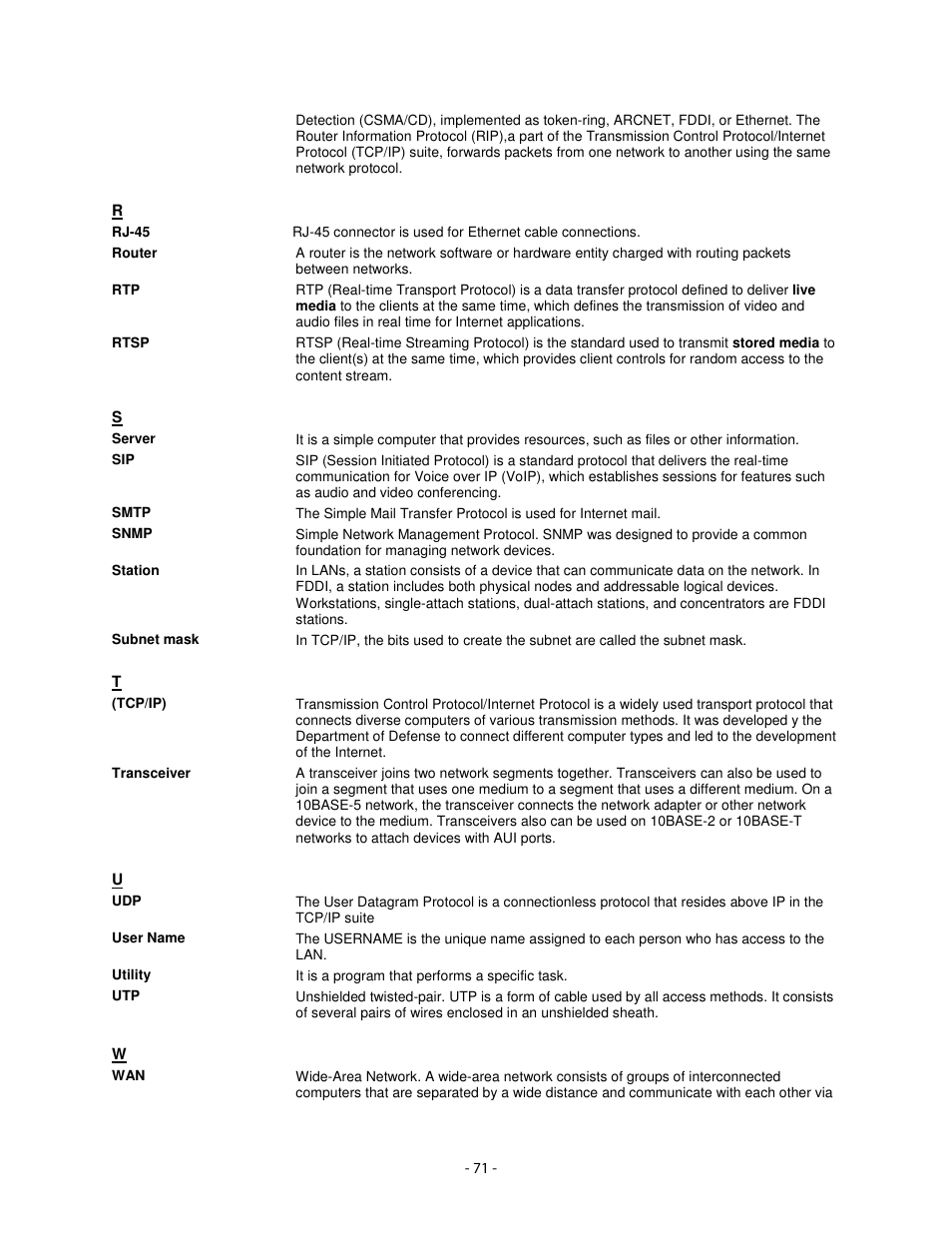 Airlink101 AICN1747W User Manual | Page 72 / 74