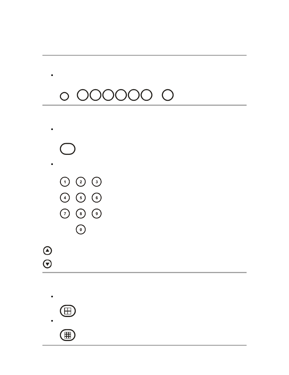 Live viewing, Viewing full screen images, Multi screen displays | Password | Videoswitch Vi-series User Manual | Page 3 / 6