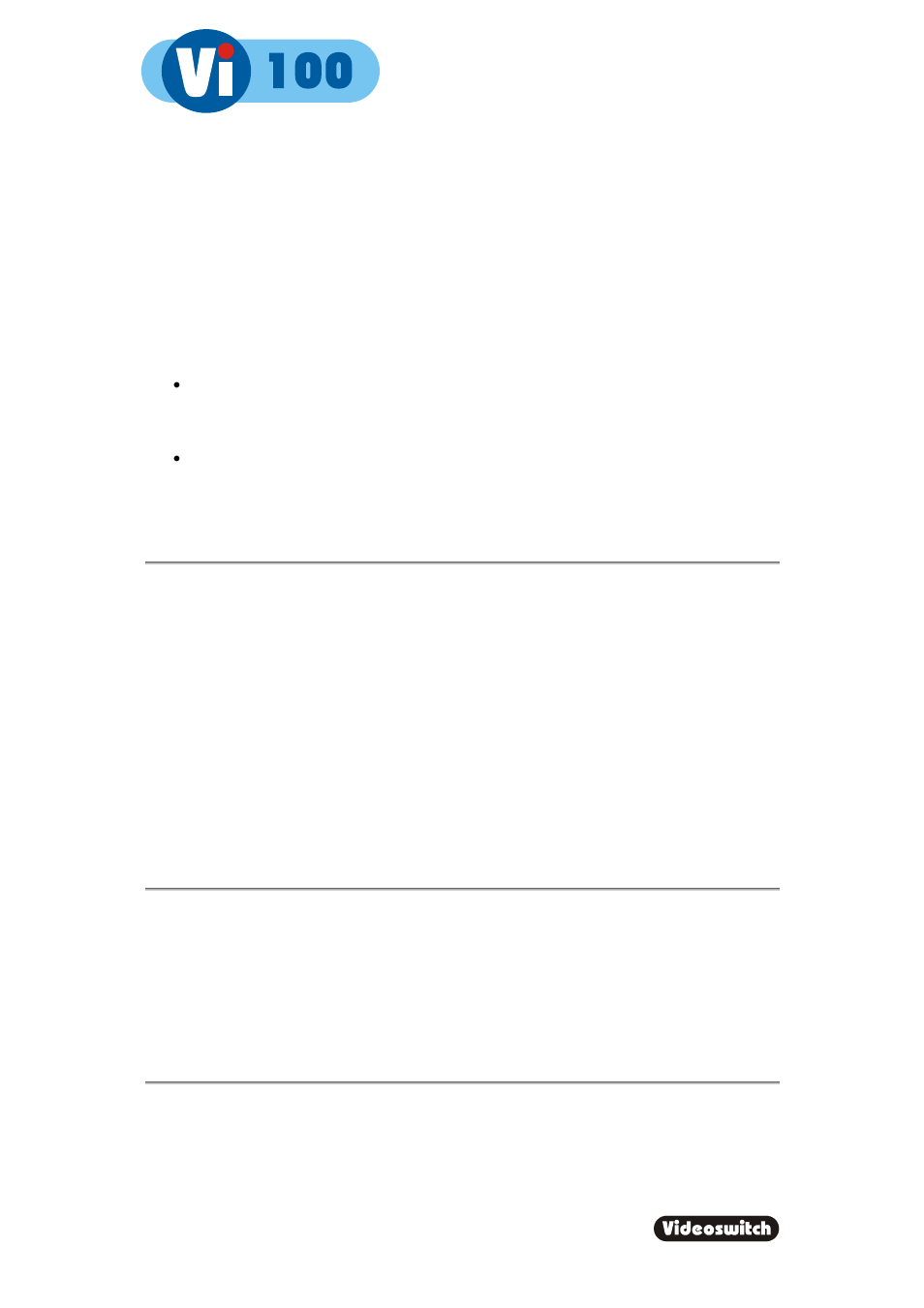 Digital recorder, 3 activity detection, 4 configuration | Videoswitch Vi100 User Manual | Page 25 / 37