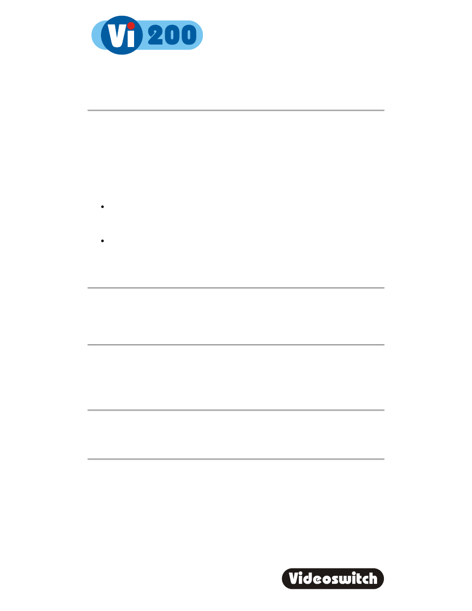 Digital recorder, 4 alarms | Videoswitch Vi200 User Manual | Page 32 / 55