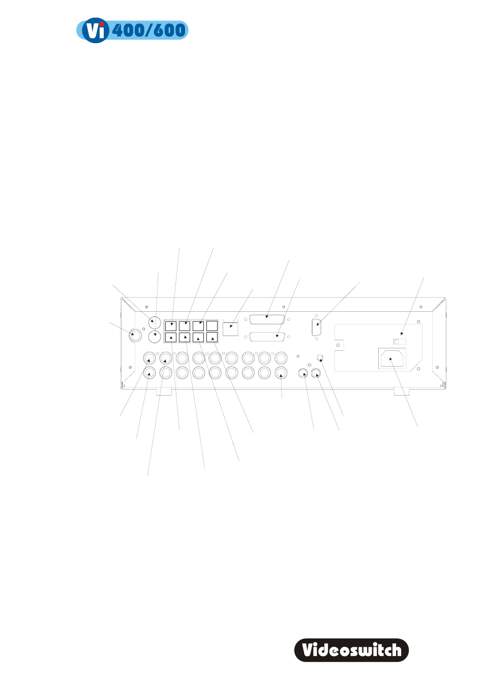 Digital recorder, 1 connecting up vi400 | Videoswitch Vi600 User Manual | Page 9 / 70