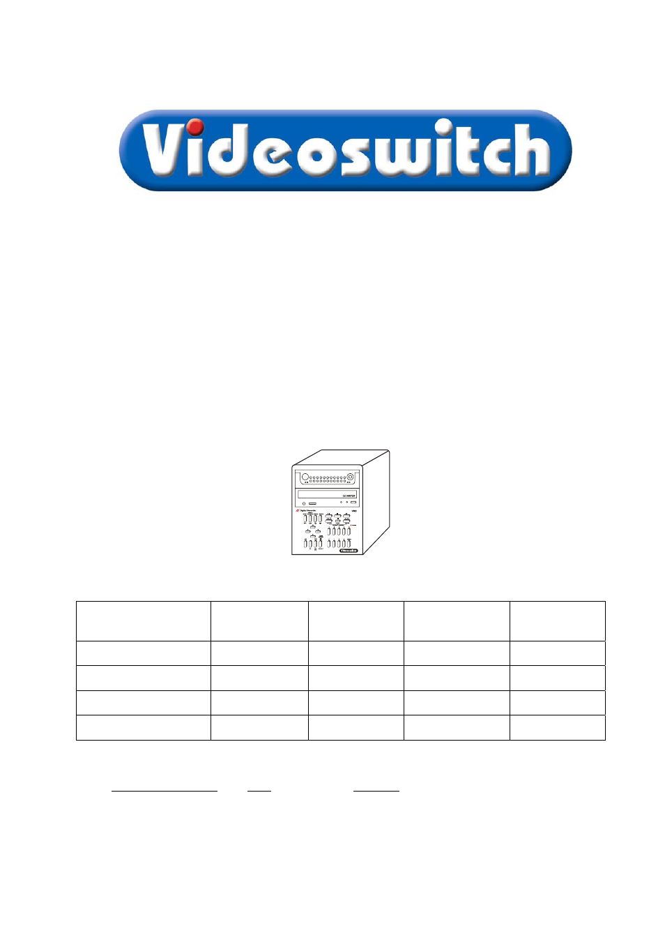 Videoswitch VDC User Manual | 33 pages