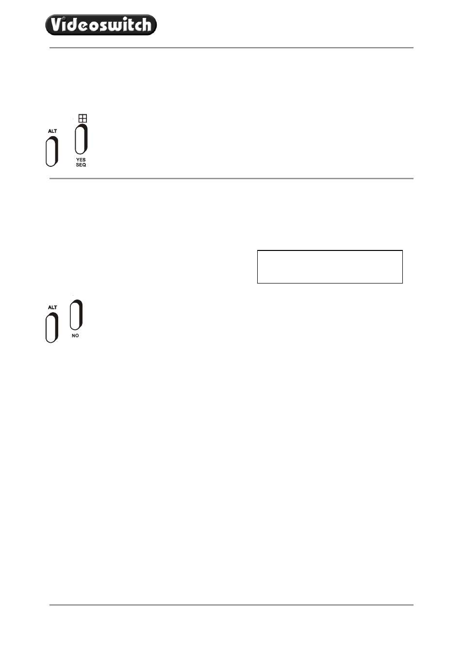 4 auto-sequencing, 5 inhibiting alarms | Videoswitch VDC User Manual | Page 11 / 33
