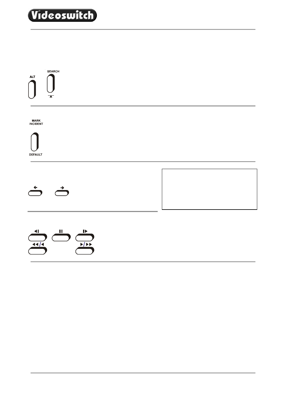 5 sweep mode | Videoswitch VDC User Manual | Page 14 / 33