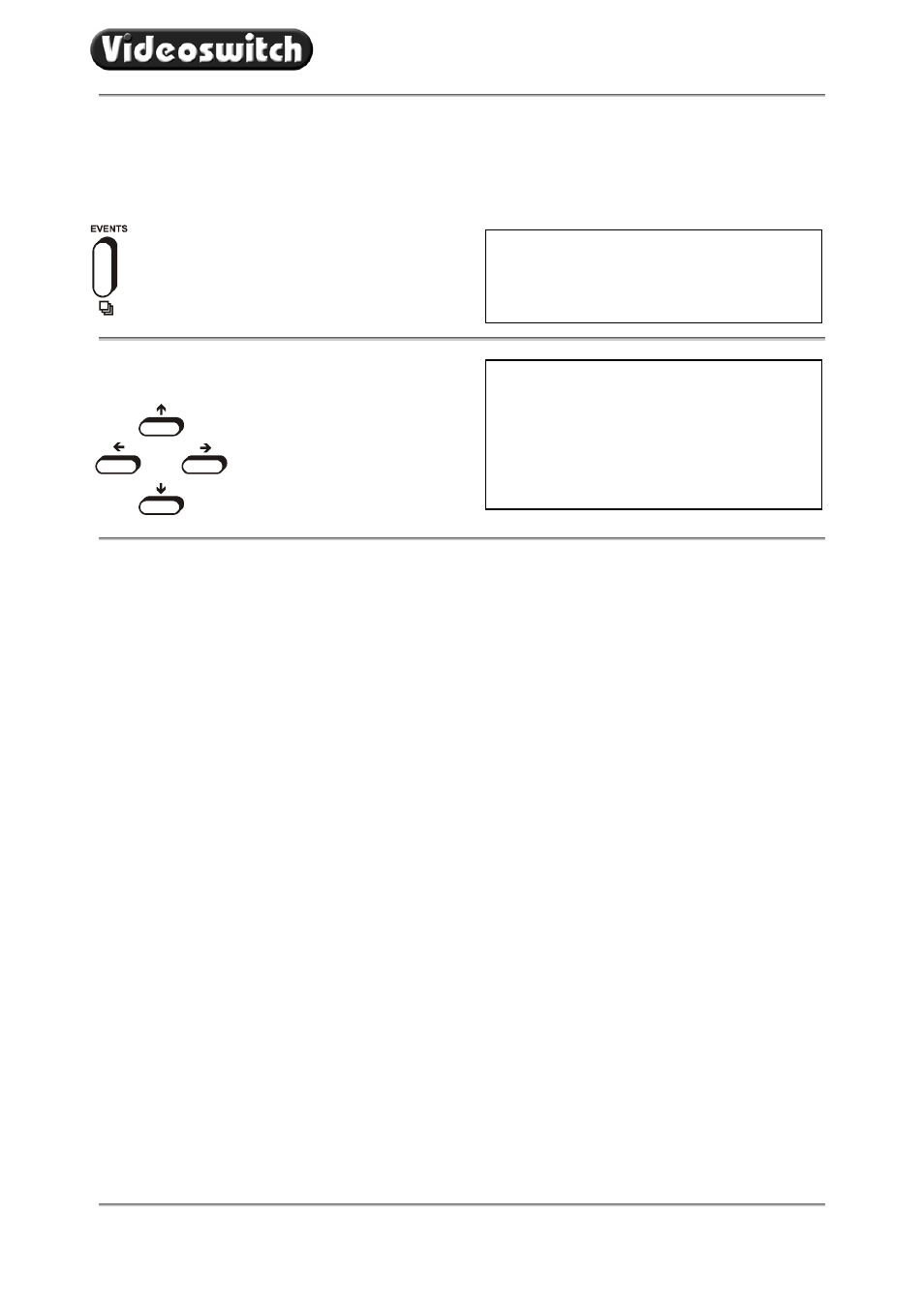 6 event list | Videoswitch VDC User Manual | Page 15 / 33