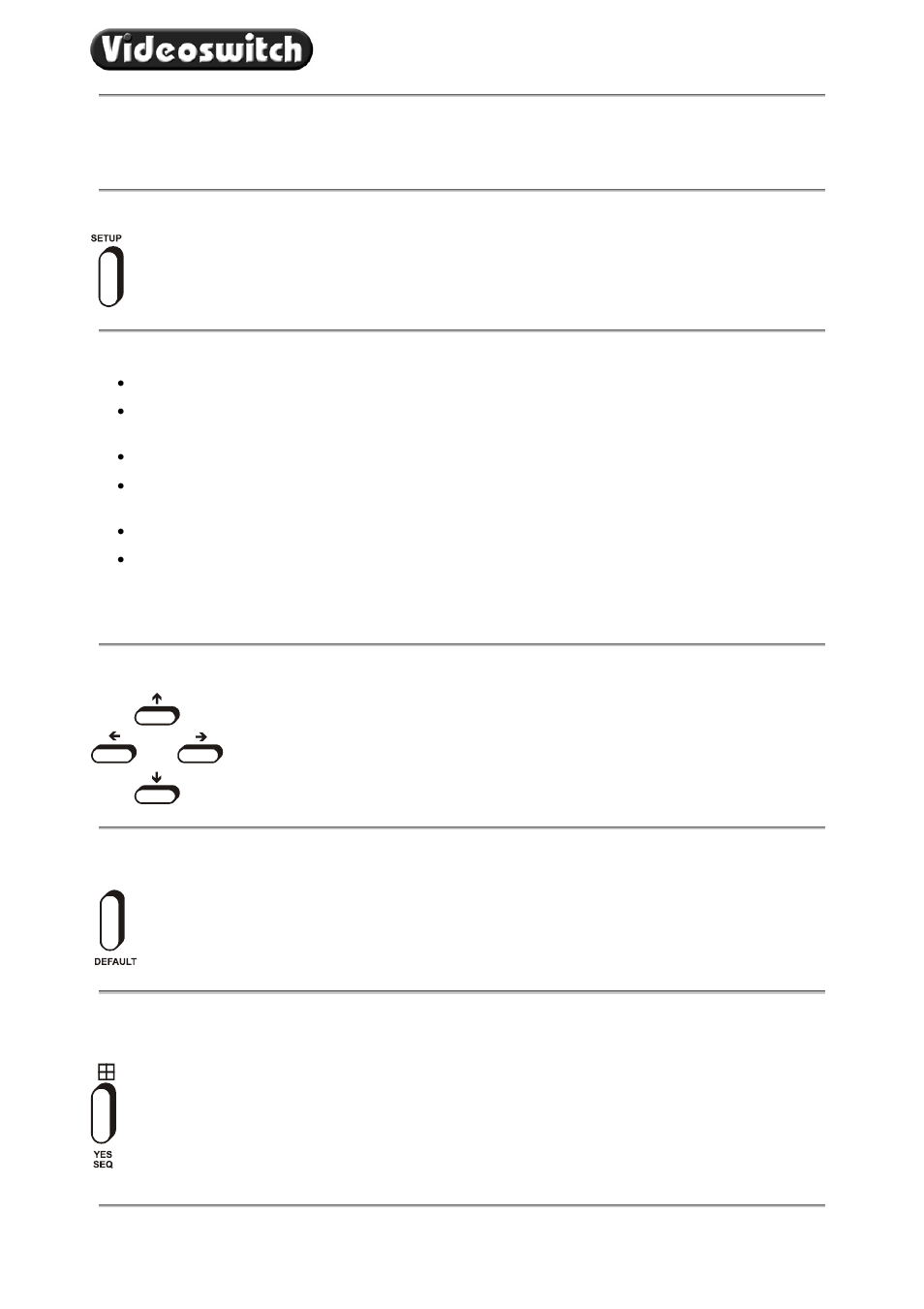 10 using the menu | Videoswitch VDC User Manual | Page 21 / 33