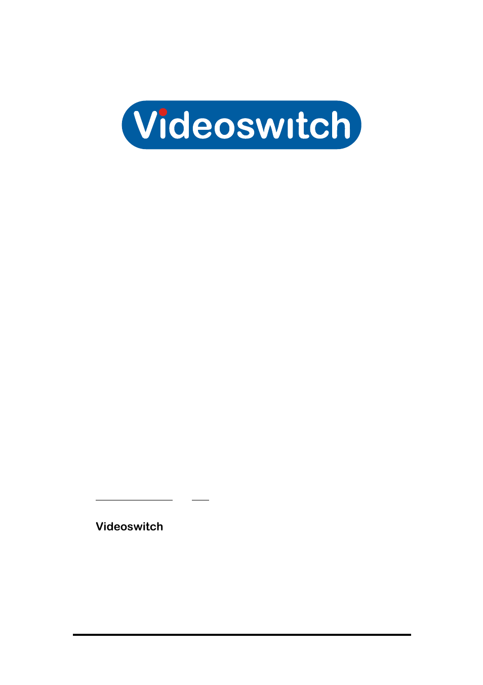 Videoswitch Vi-POSCON User Manual | 28 pages