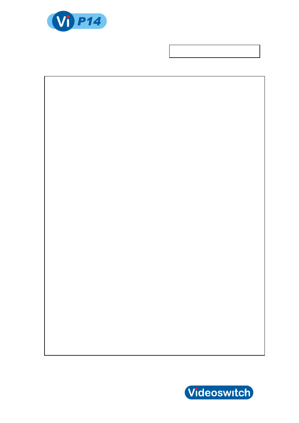 Video processor | Videoswitch Vi-Q4C1 User Manual | Page 21 / 22
