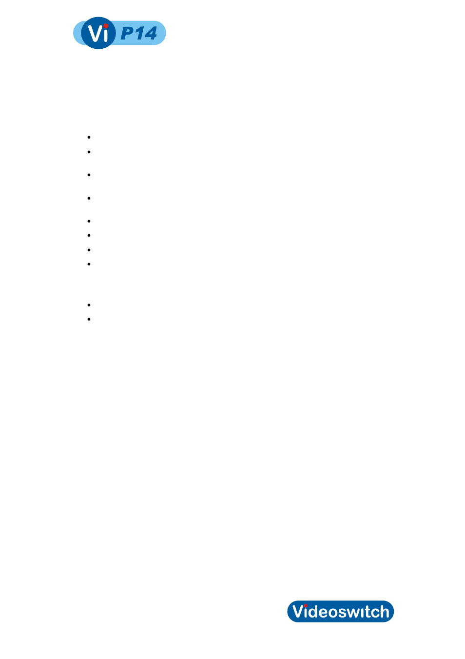 1 start here, Start here, Video processor | Videoswitch Vi-Q4C1 User Manual | Page 5 / 22
