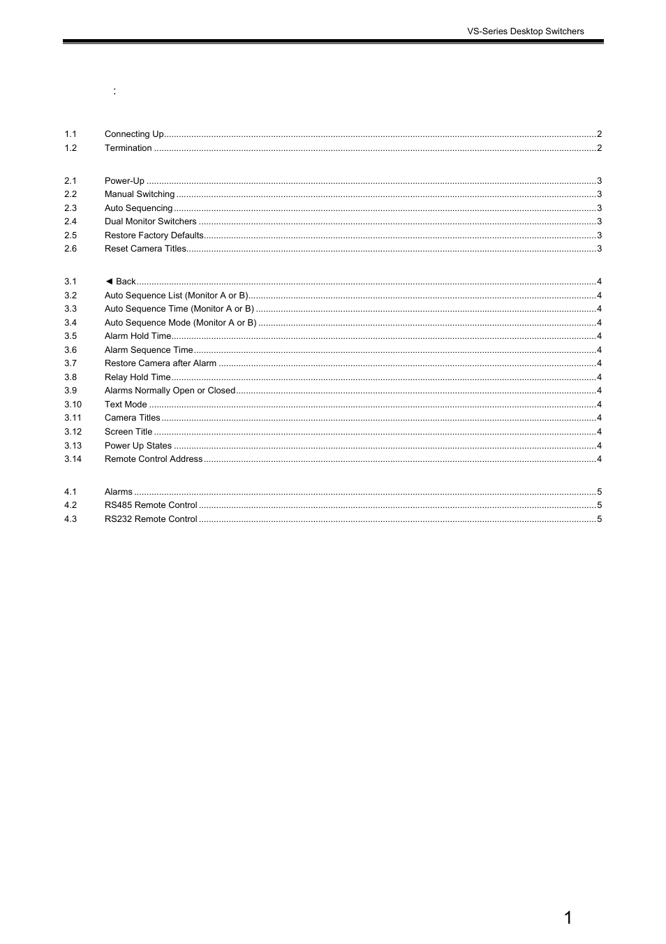 Videoswitch | Videoswitch VS-200 User Manual | Page 2 / 7
