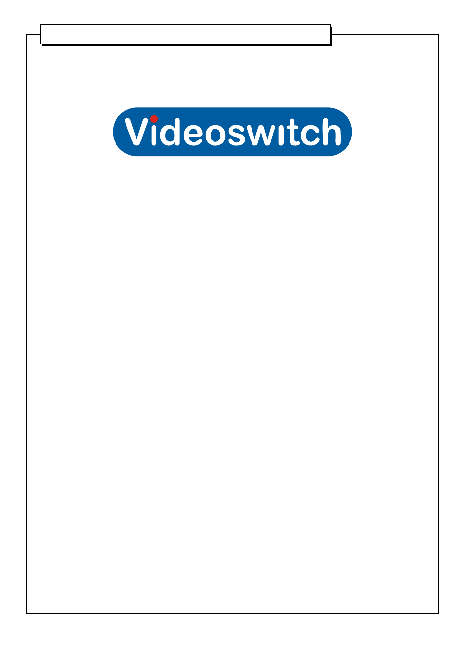 Videoswitch Vi-POSIF-S User Manual | 9 pages