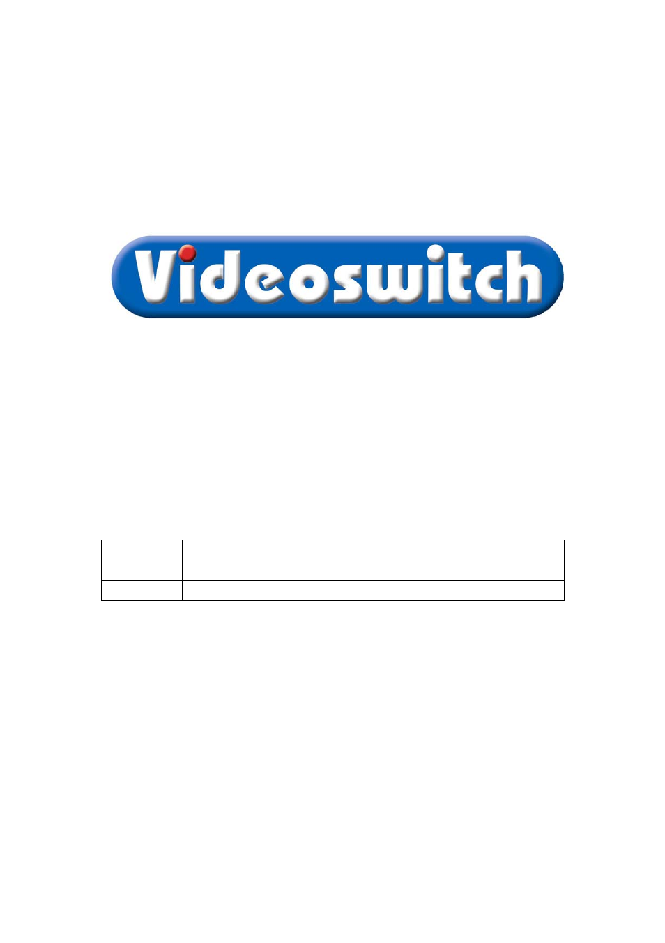 Videoswitch VQ-403C User Manual | 7 pages
