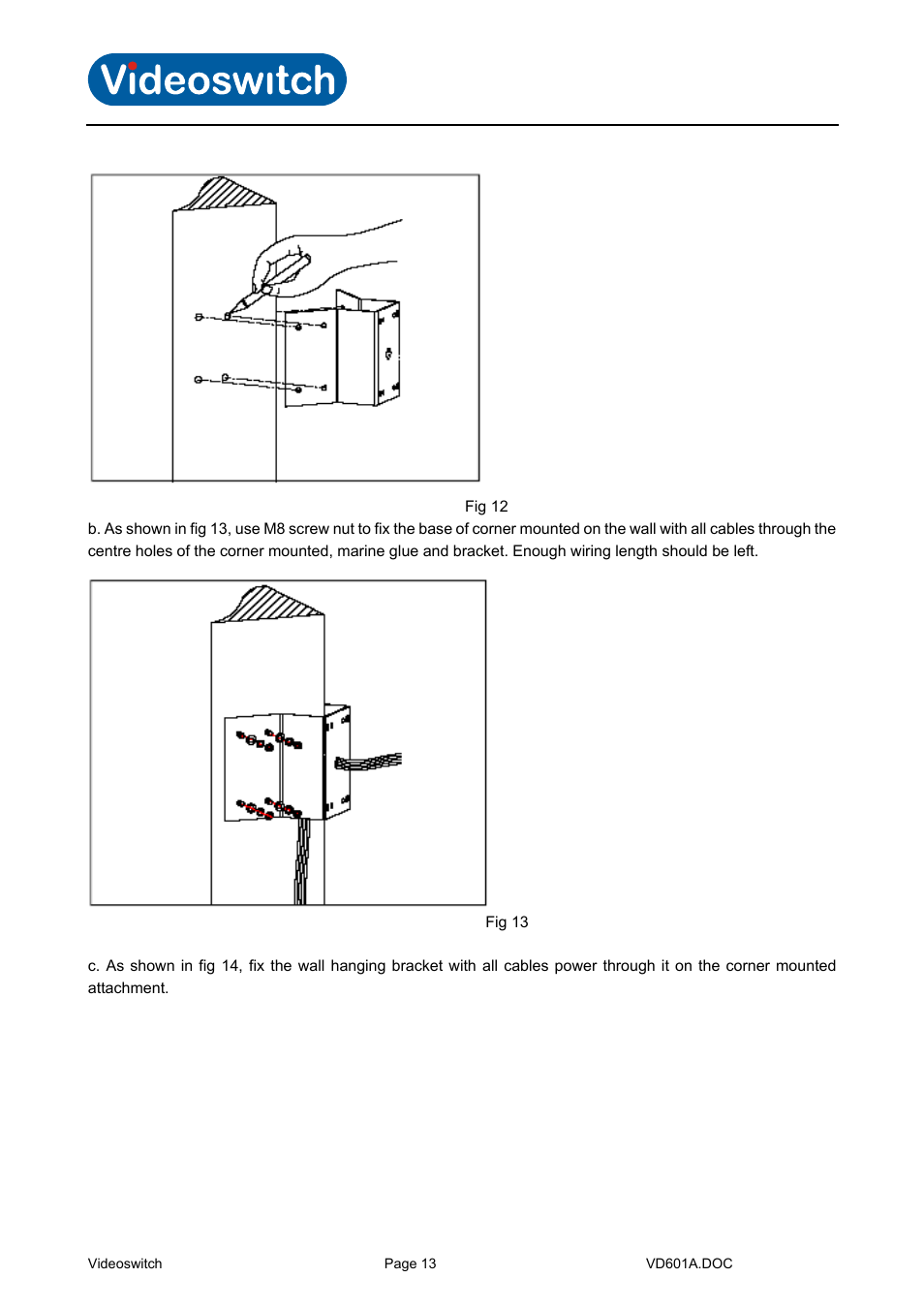 Vi-d5000 ir dome | Videoswitch CMOR Vi-D5000 Dome User Manual | Page 18 / 39