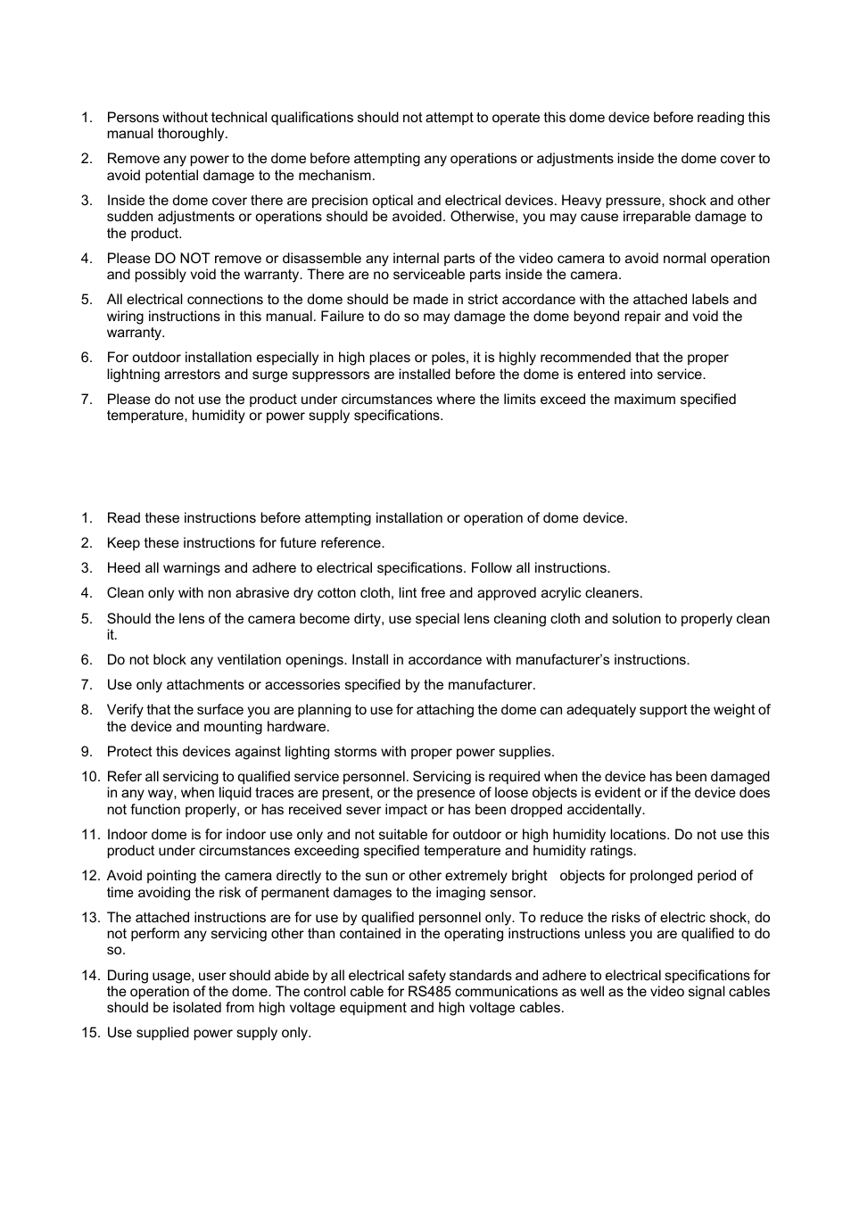 Videoswitch CMOR Vi-D5000 Dome User Manual | Page 3 / 39