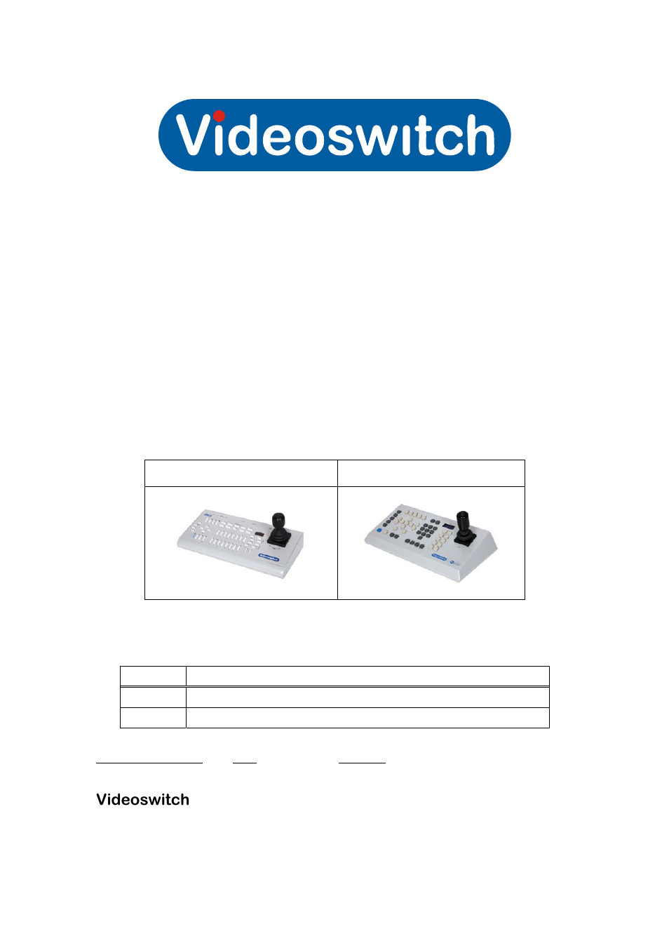 Videoswitch Vi-K3 User Manual | 110 pages