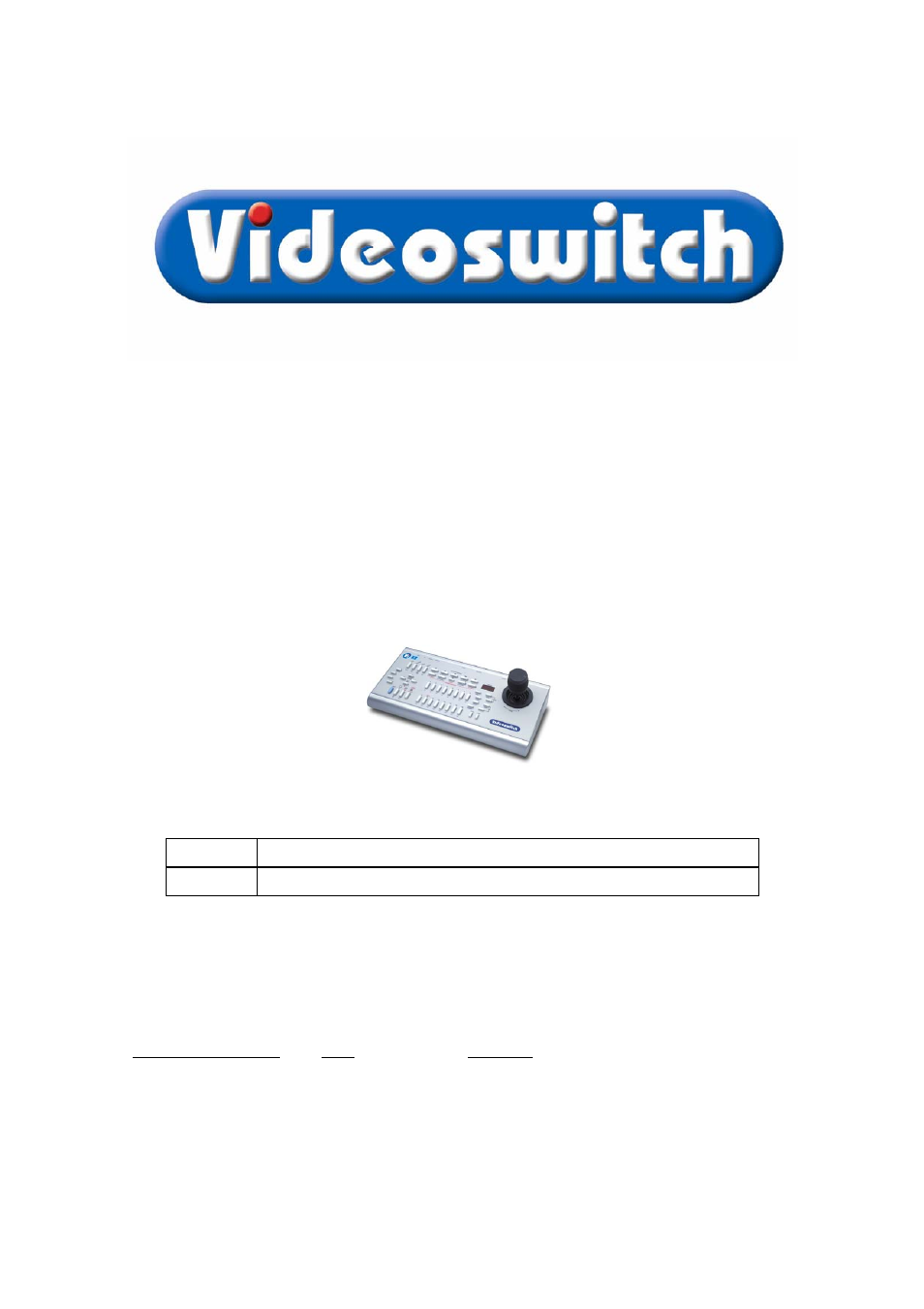 Videoswitch VK-2 User Manual | 85 pages