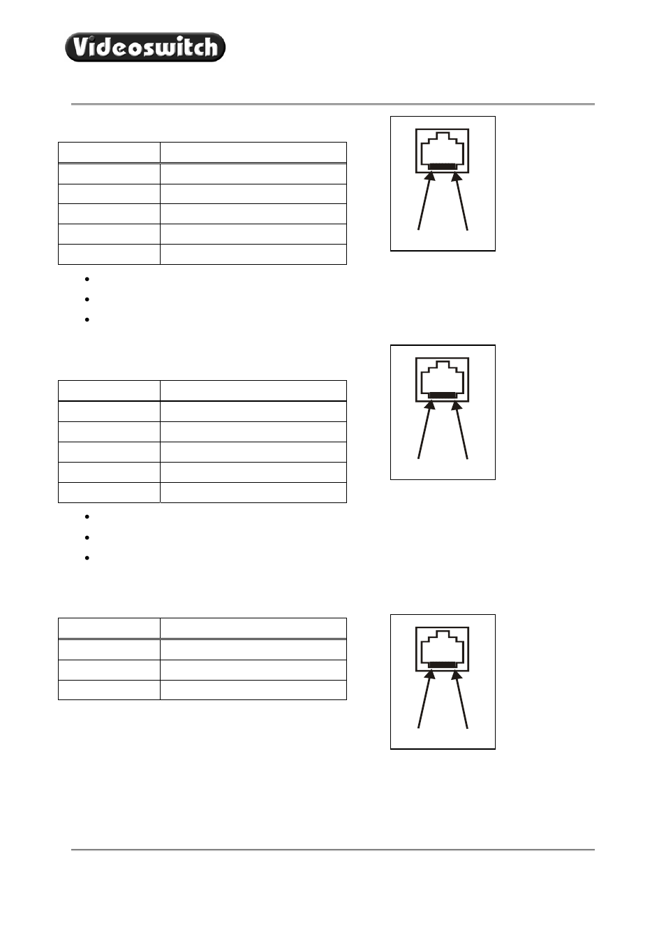 5 domes-2 output (rj45), 6 domes-1 output (rj45), 7 slave vk-2 input (rj45) | Vk-2 universal keyboard | Videoswitch VK-2 User Manual | Page 82 / 85