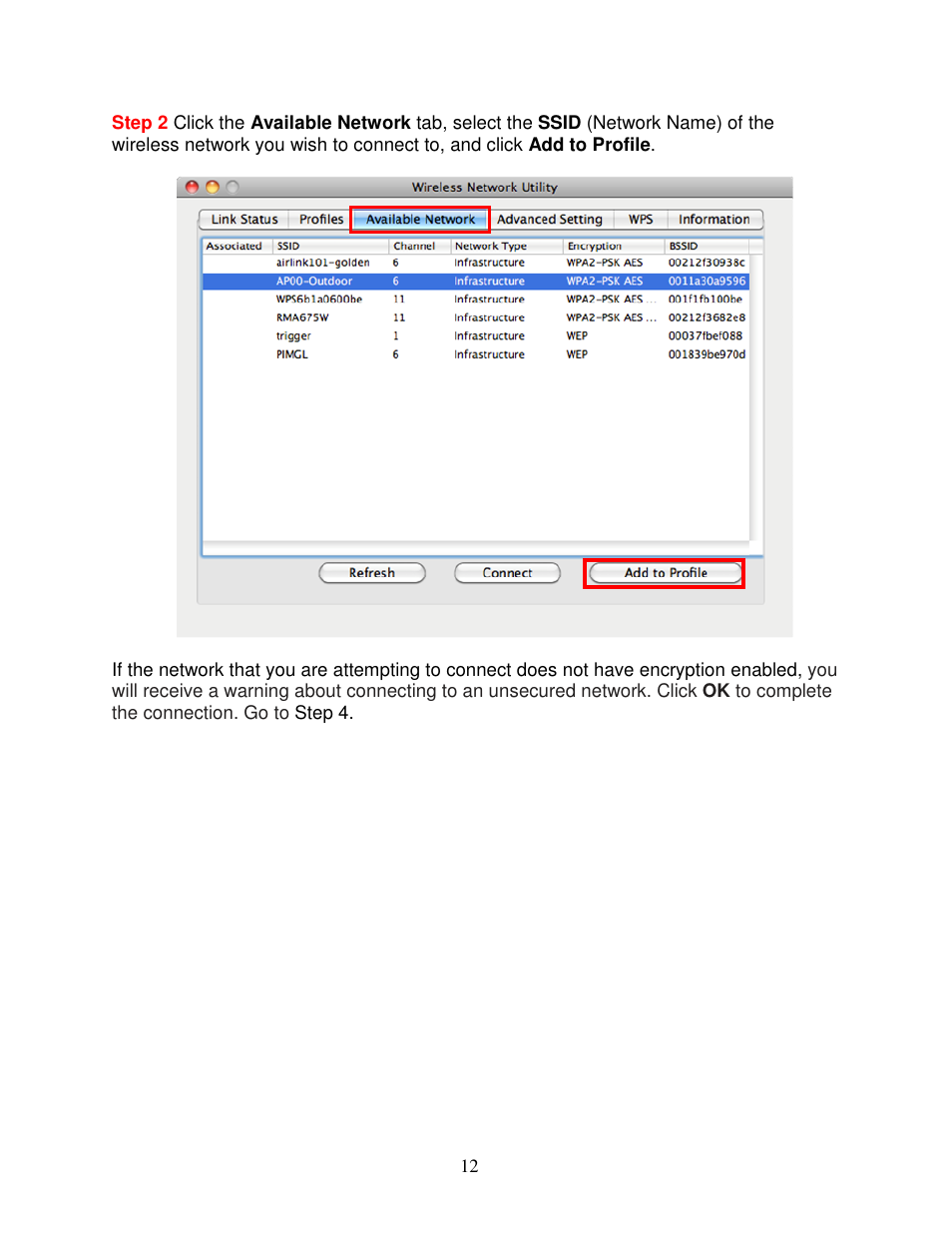 Airlink101 AWLL5166HP User Manual | Page 12 / 15