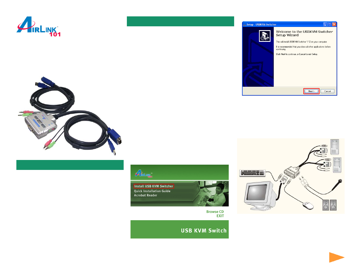 Airlink101 AKVM-2UA User Manual | 2 pages