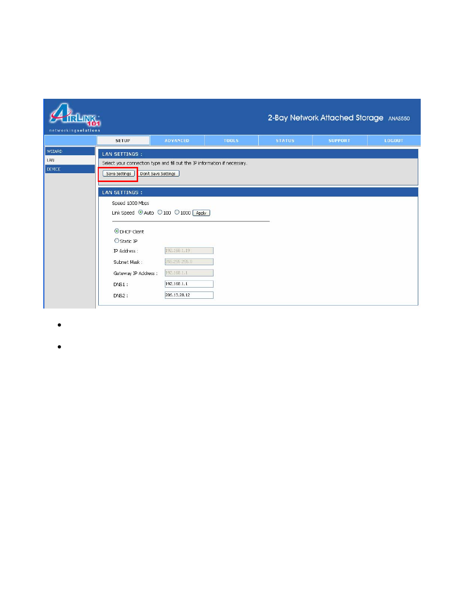 Airlink101 ANAS550 User Manual | Page 19 / 41