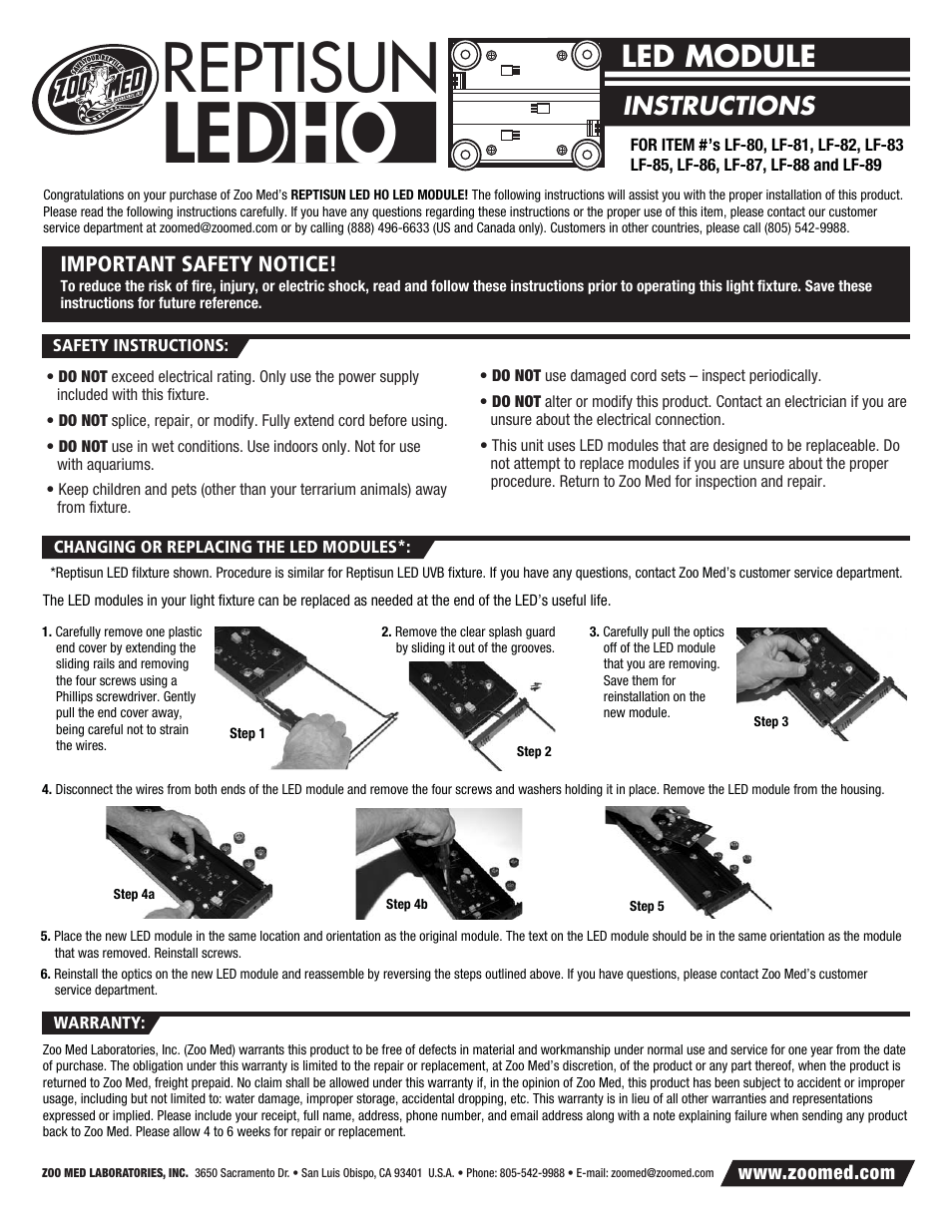 Zoo Med RM-10_ReptiSun User Manual | 1 page