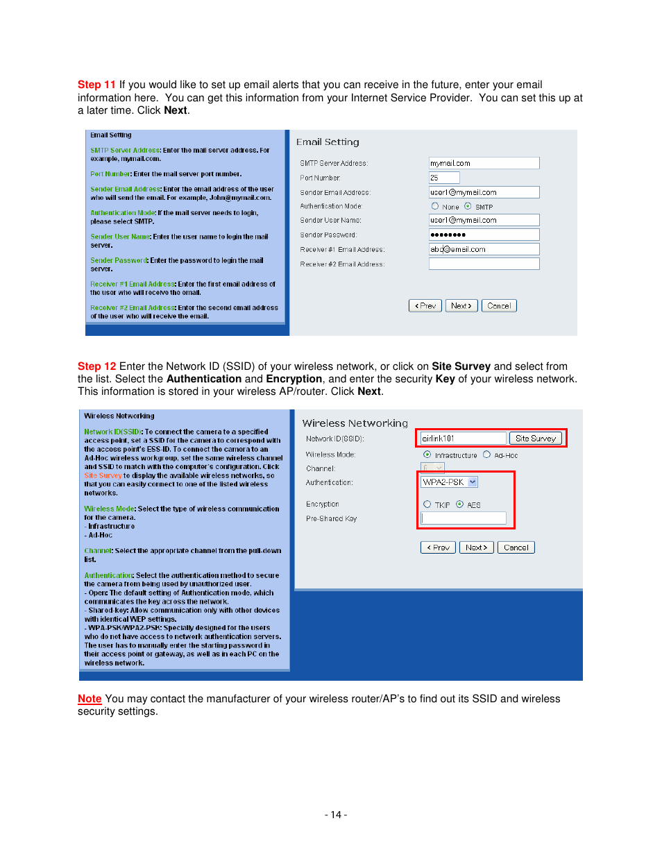 Airlink101 AIC1620W User Manual | Page 15 / 76